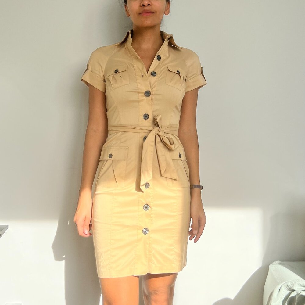 DIANE Von FURSTENBERG DVF Clive Safari Dress Size 0